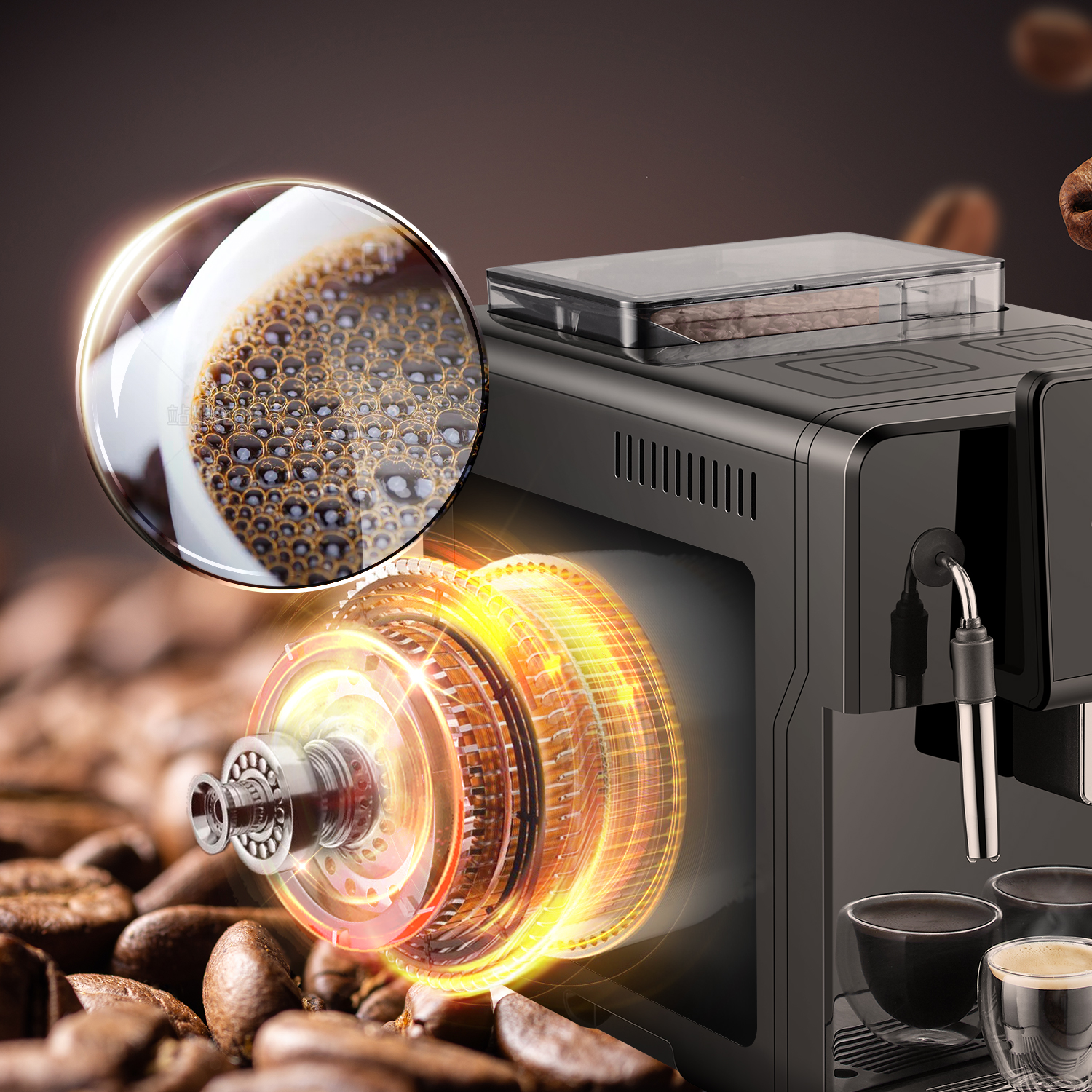 Espresso Coffee Machine - HAUCMBK1S1 - Hisense Middle East